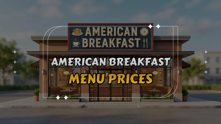 American Breakfast Menu Prices