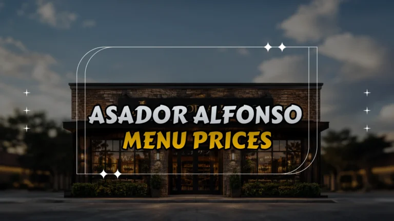Asador Alfonso Menu Prices