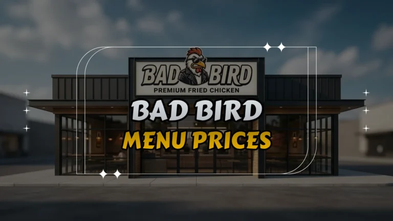 Bad Bird Menu Prices