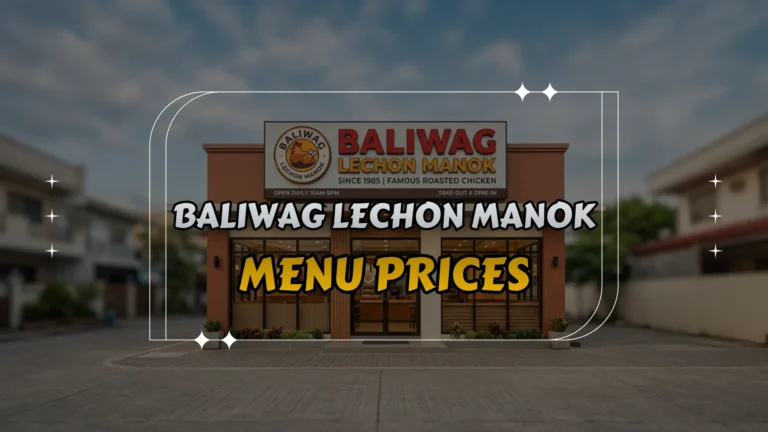 Baliwag Lechon Manok Menu Prices