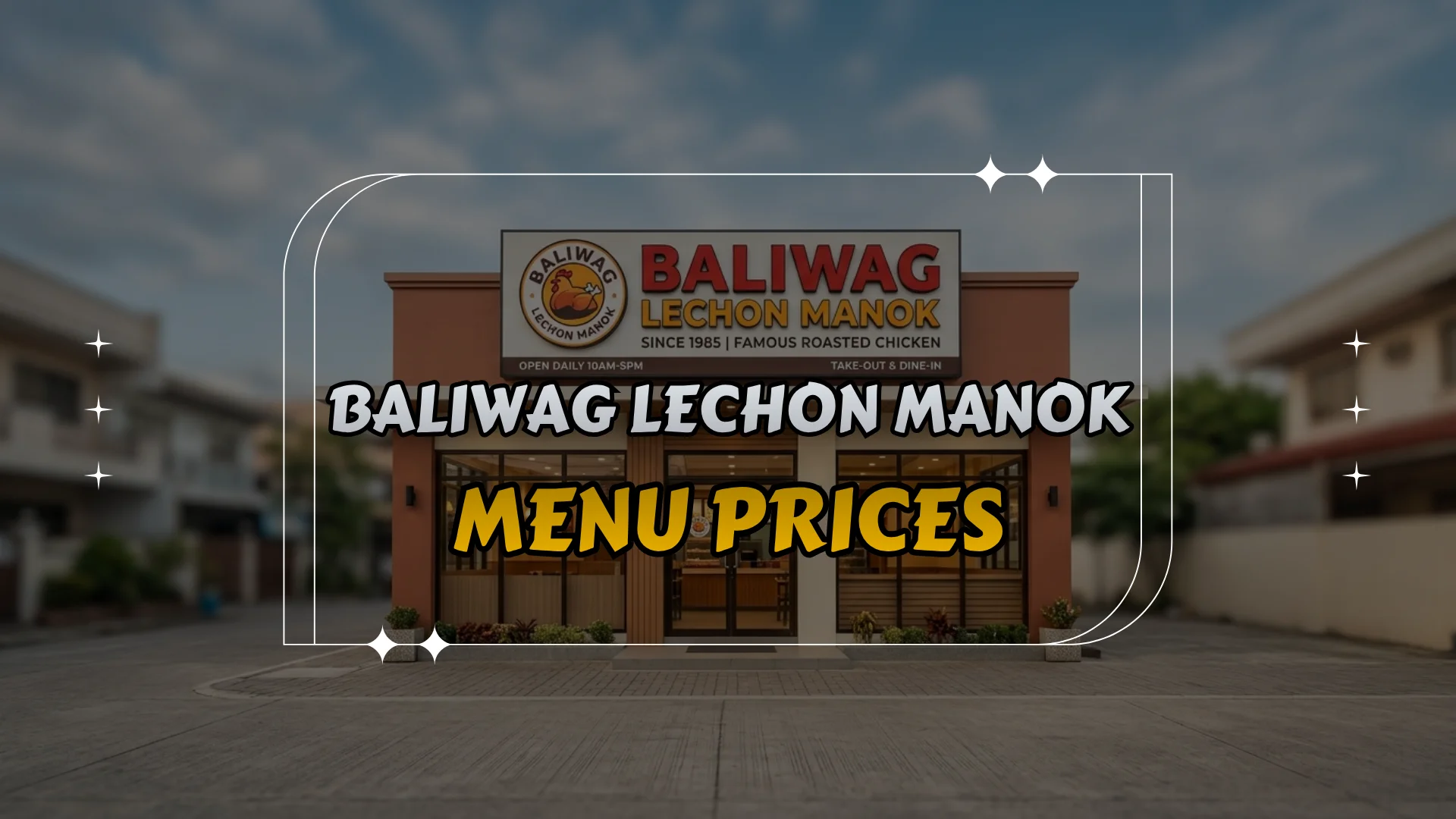 Baliwag Lechon Manok Menu Prices