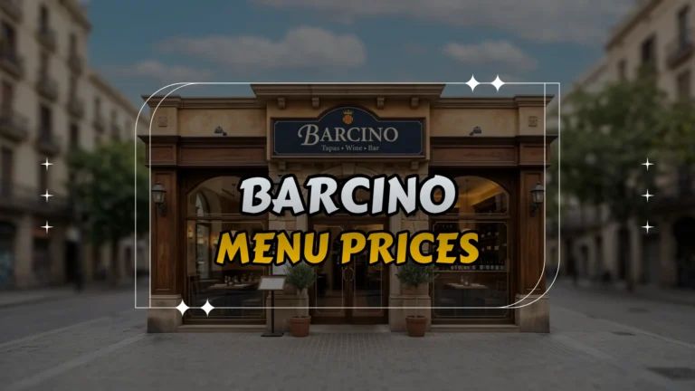 Barcino Menu Prices