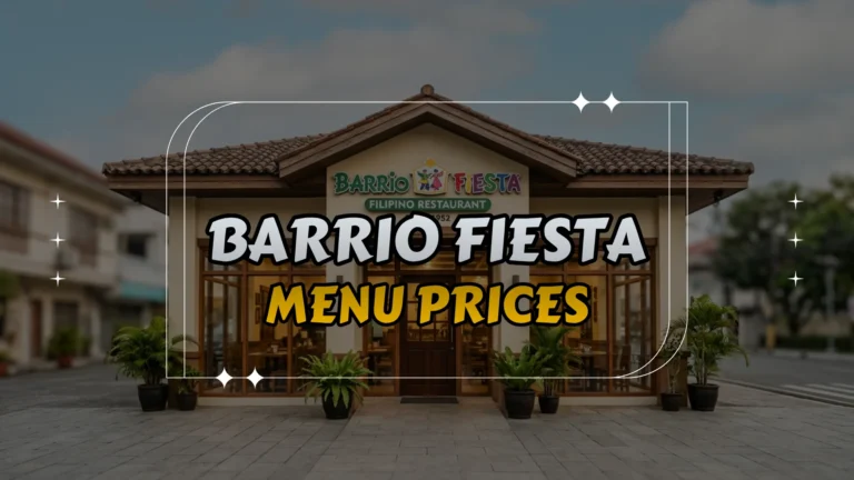 Barrio Fiesta Menu Prices