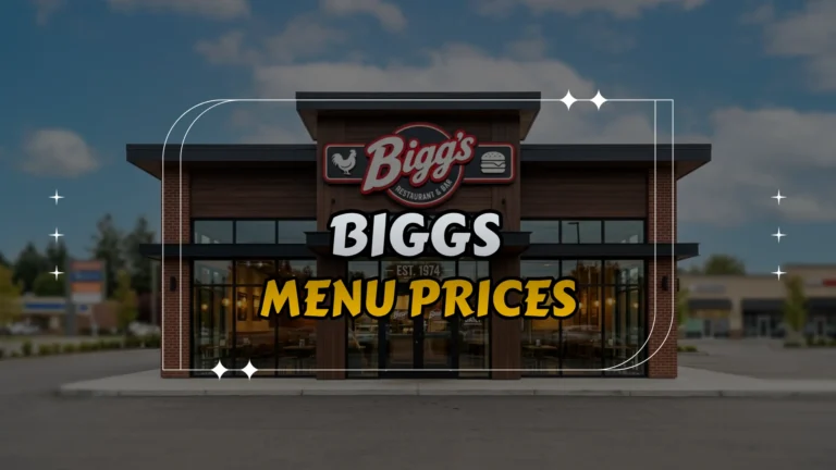 Biggs Menu Prices