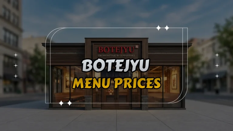 Botejyu Menu Prices