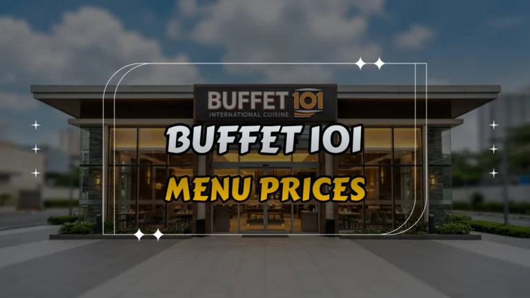 Buffet 101 Menu Prices