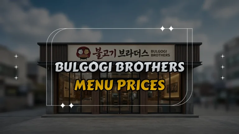 Bulgogi Brothers Menu Prices
