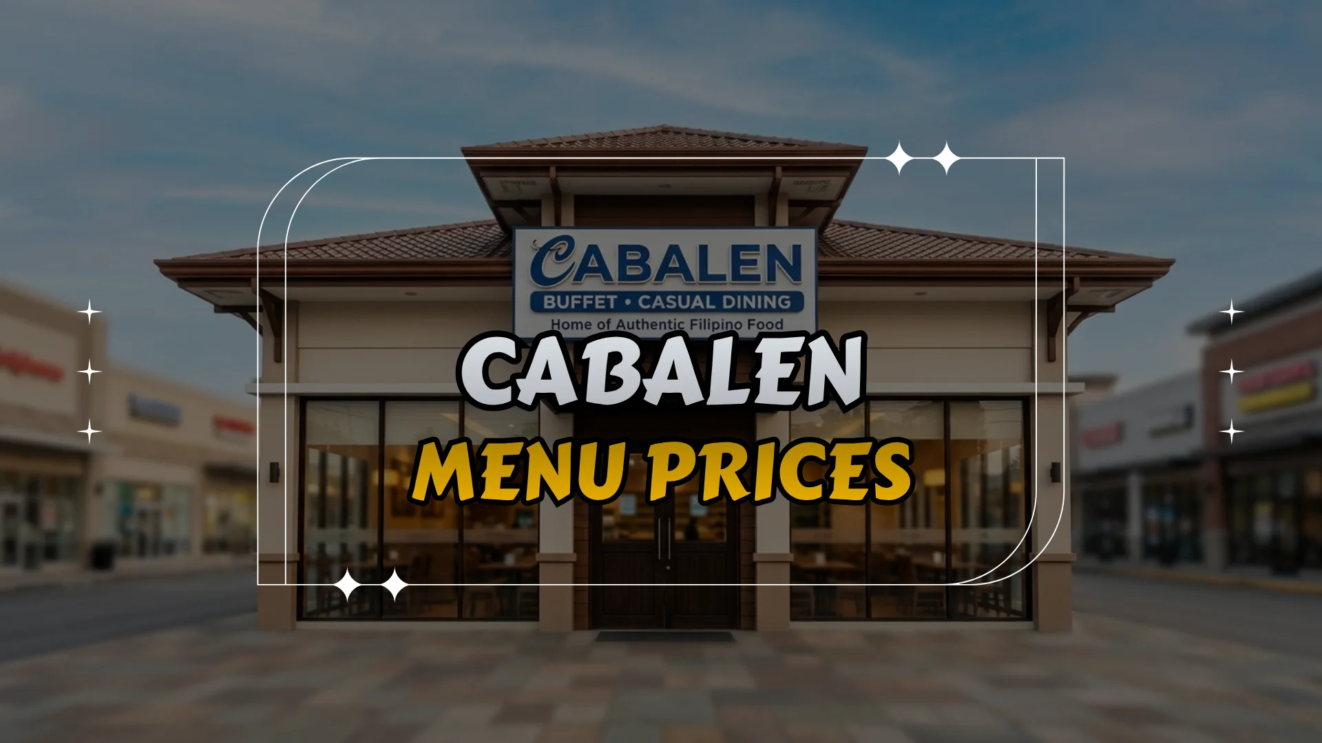 Cabalen Menu Prices