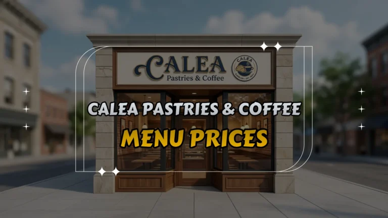 Calea Pastries & Coffee Menu Prices
