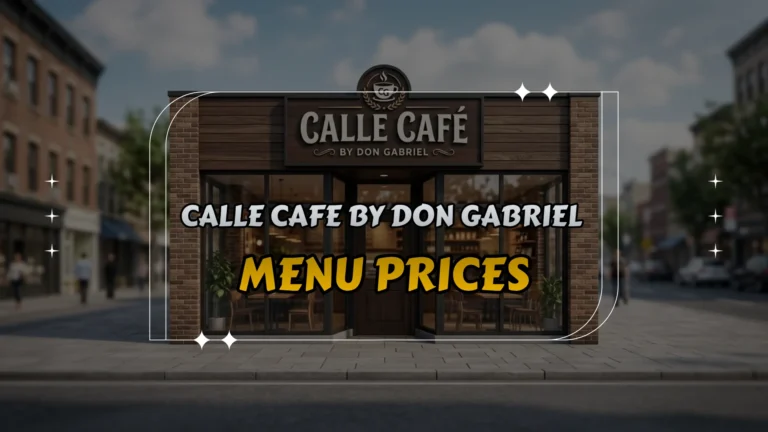 Calle Cafe by Don Gabriel Menu Prices