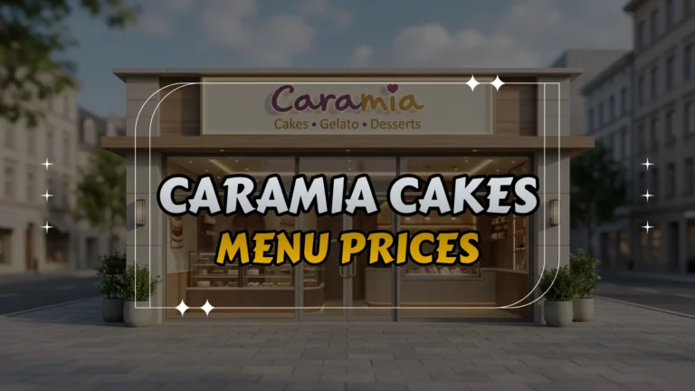 Caramia Cakes Menu Prices