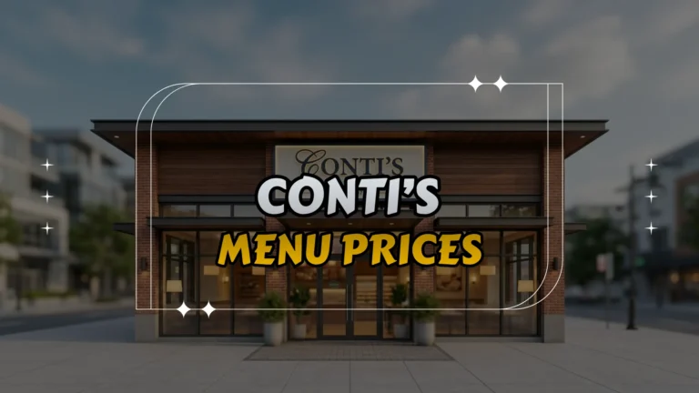 Conti’s Menu Prices