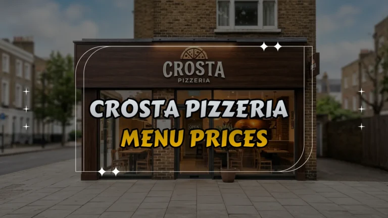 Crosta Pizzeria Menu Prices