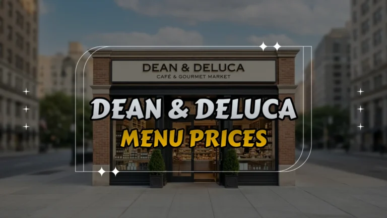 Dean & DeLuca Menu Prices