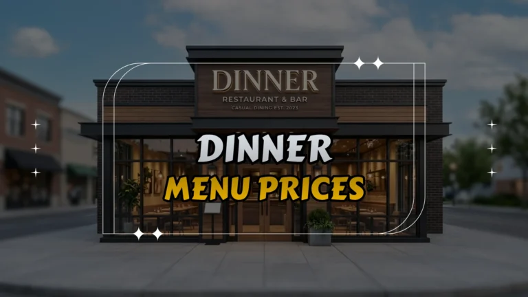 Dinner Menu Prices