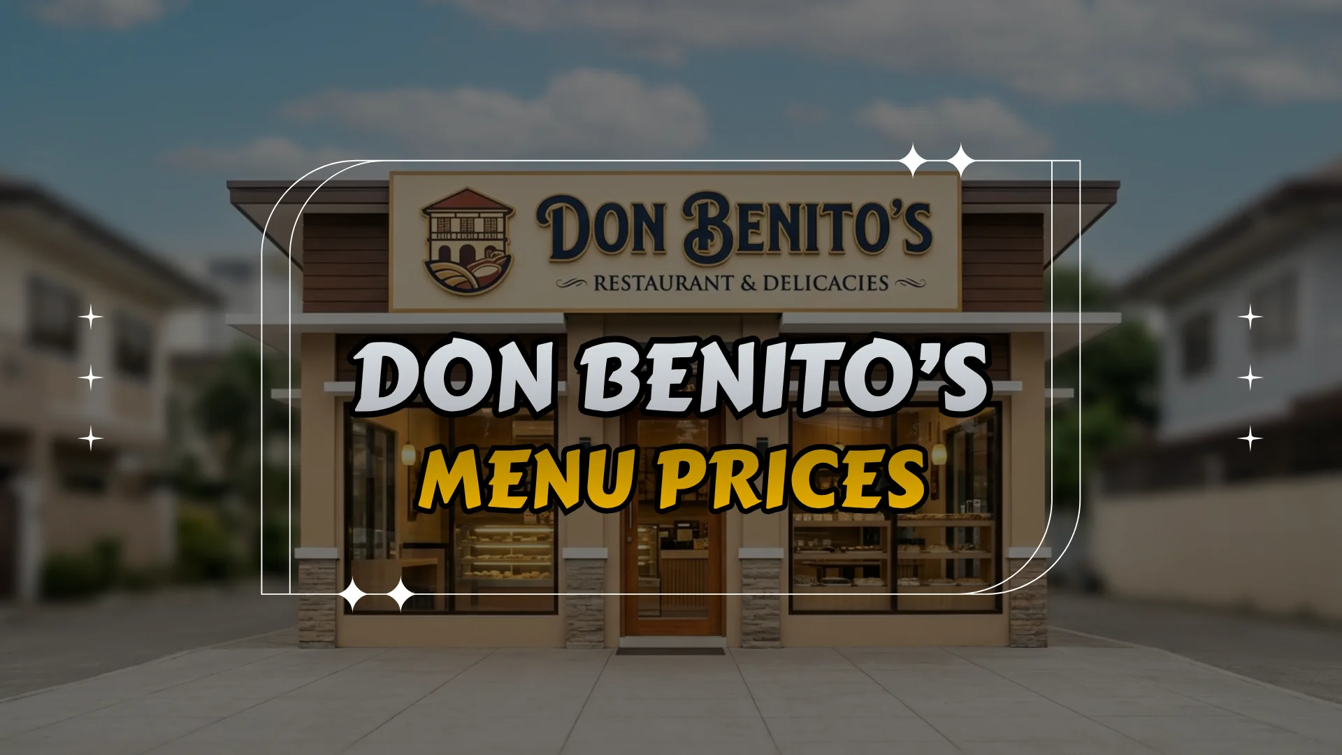 Don Benito’s Menu Prices