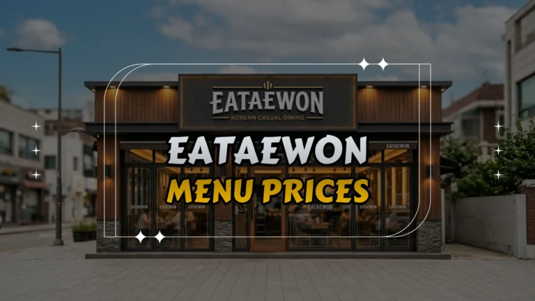 Eataewon Menu Prices