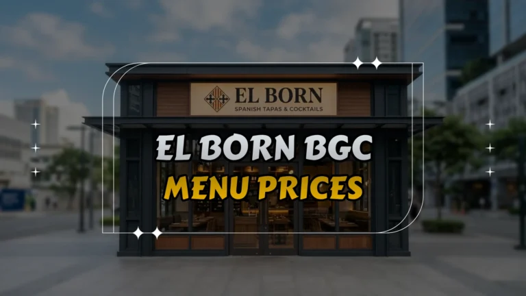 El Born BGC Menu Prices