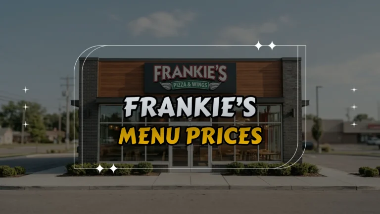 Frankie’s Menu Prices