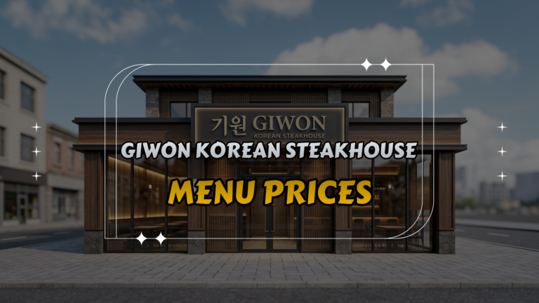 Giwon Korean Steakhouse Menu Prices