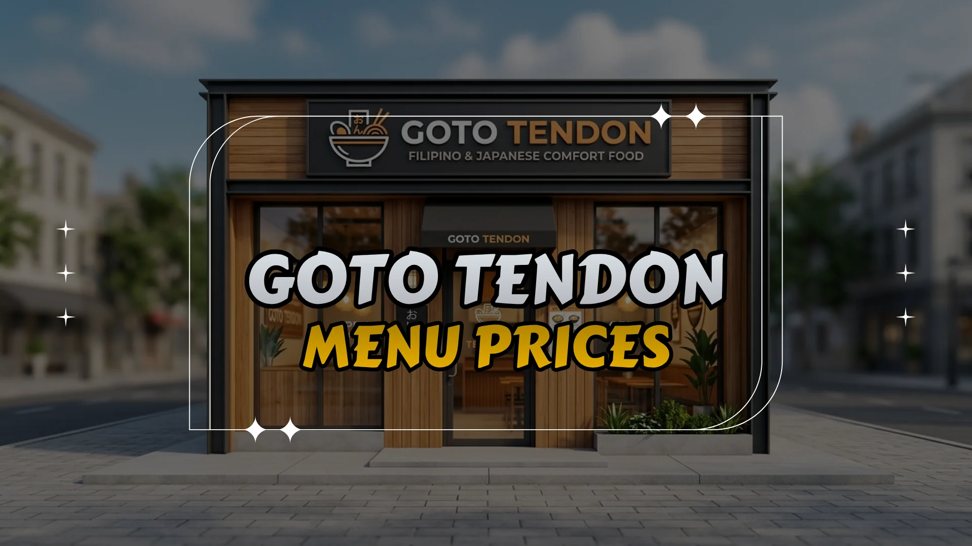 Goto Tendon Menu Prices