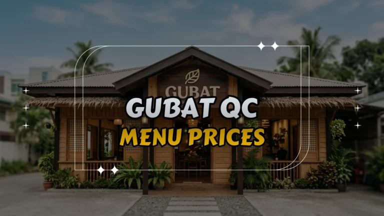Gubat QC Menu Prices