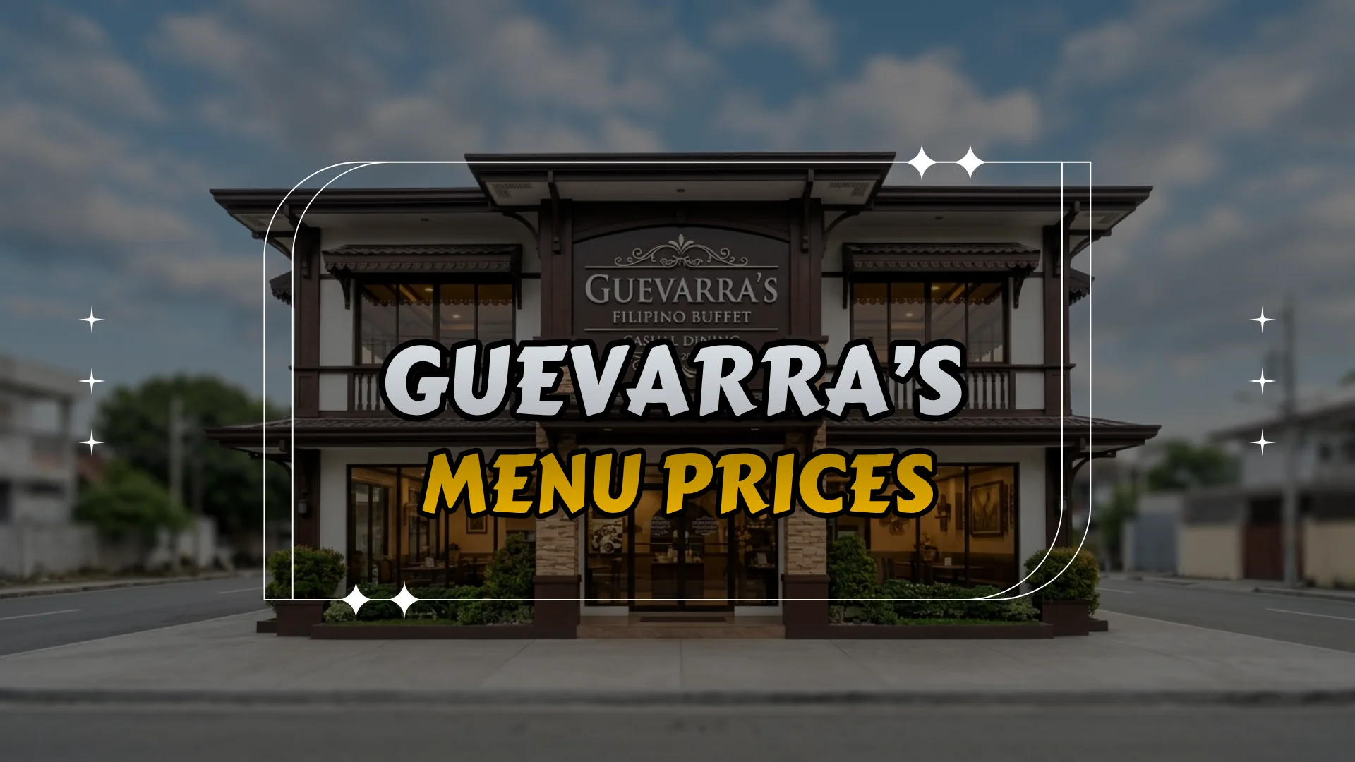 Guevarra’s Menu Prices