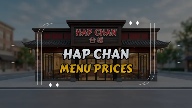 Hap Chan Menu Prices