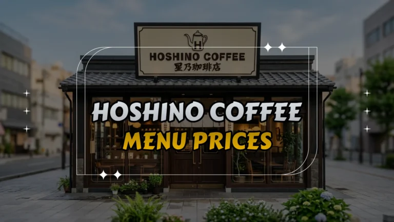 Hoshino Coffee Menu Prices
