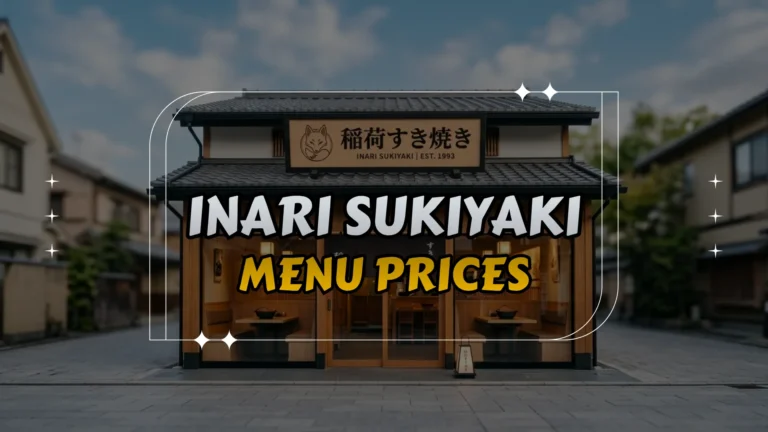 Inari Sukiyaki Menu Prices