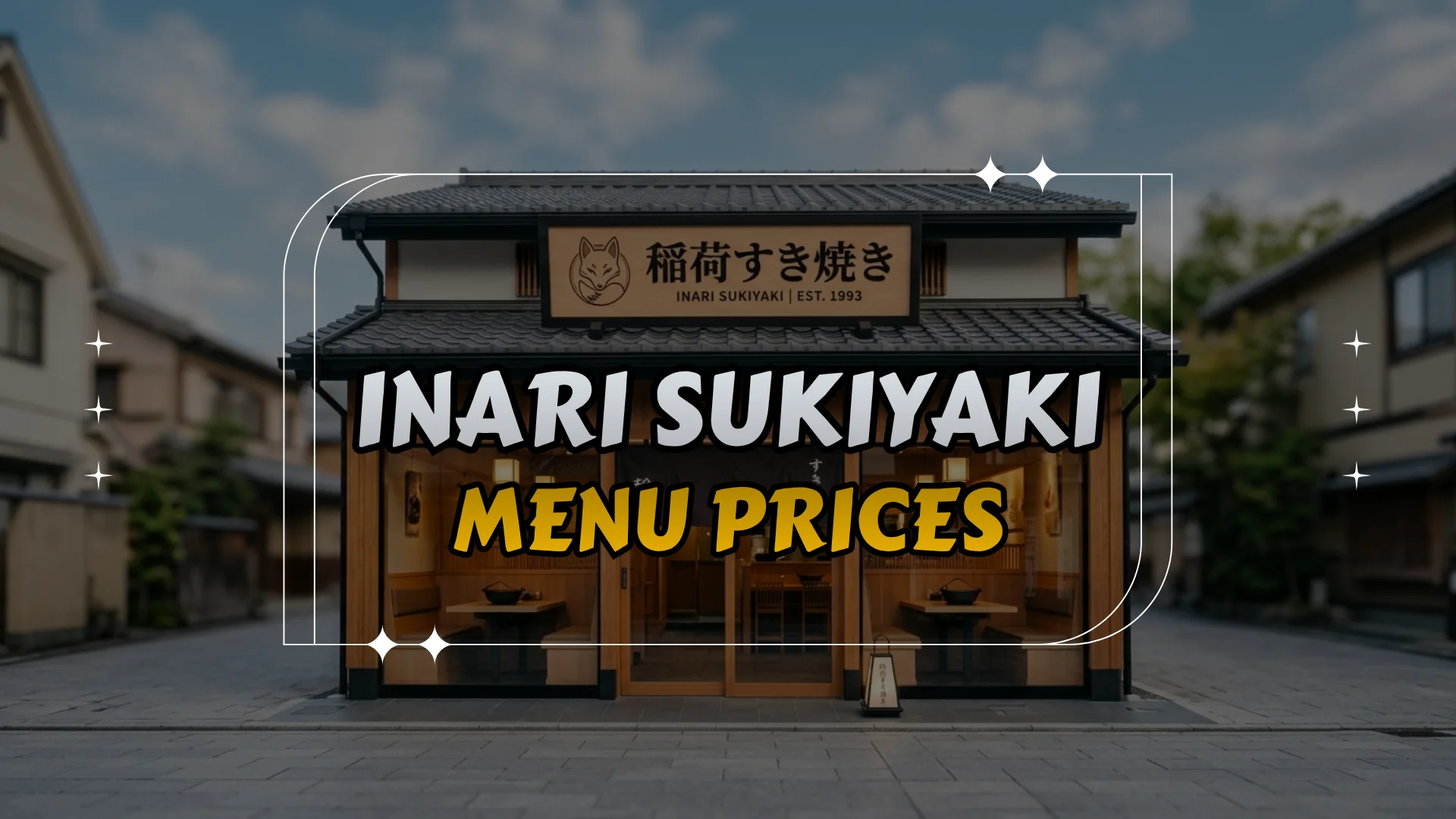 Inari Sukiyaki Menu Prices