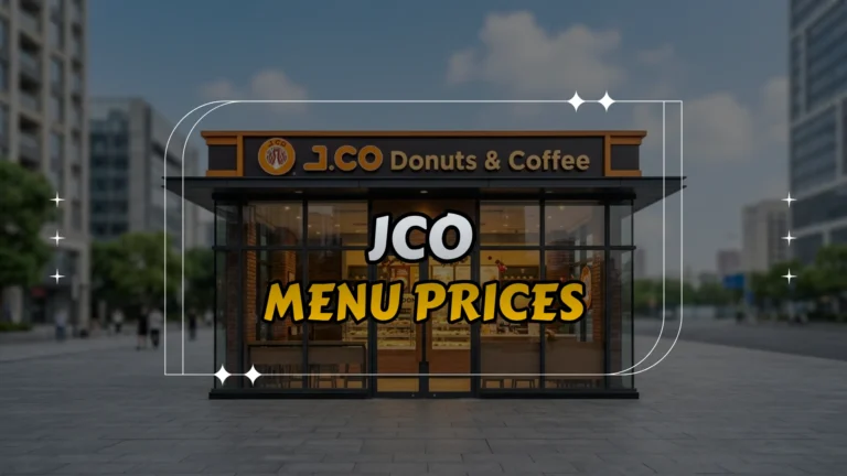 JCO Menu Prices