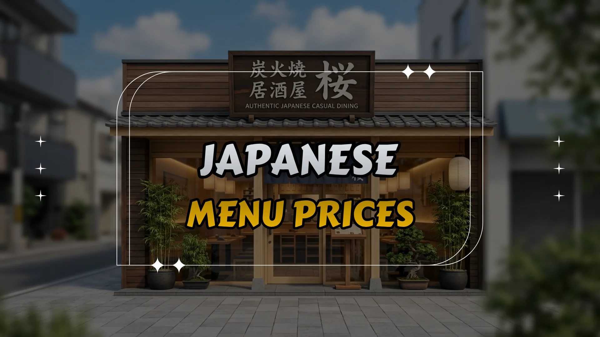Japanese Menu Prices