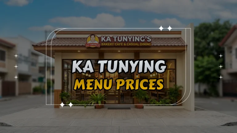 Ka Tunying Menu Prices