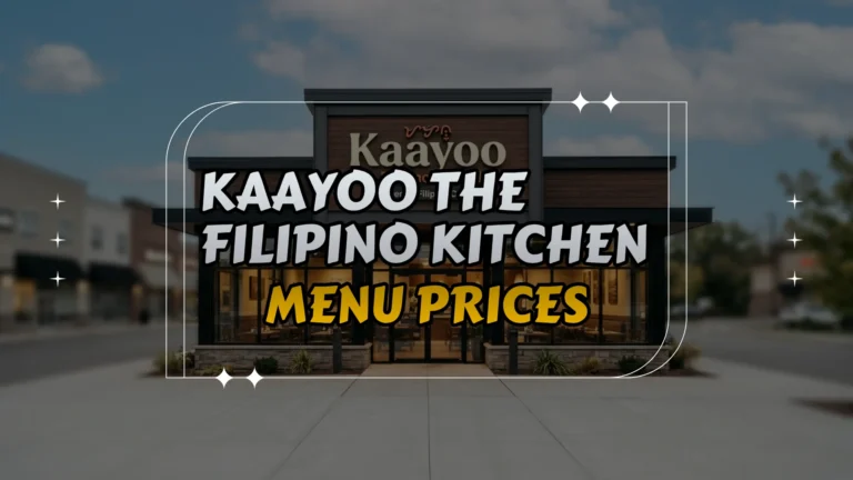 Kaayoo The Filipino Kitchen Menu Prices
