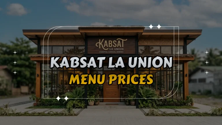Kabsat La Union Menu Prices