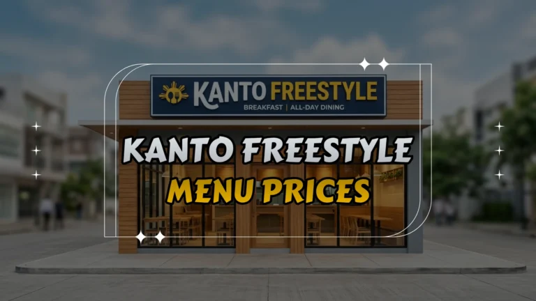 Kanto Freestyle Menu Prices