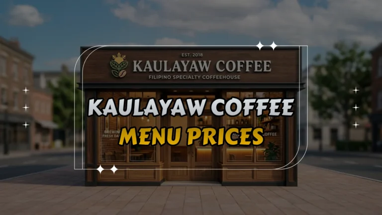 Kaulayaw Coffee Menu Prices