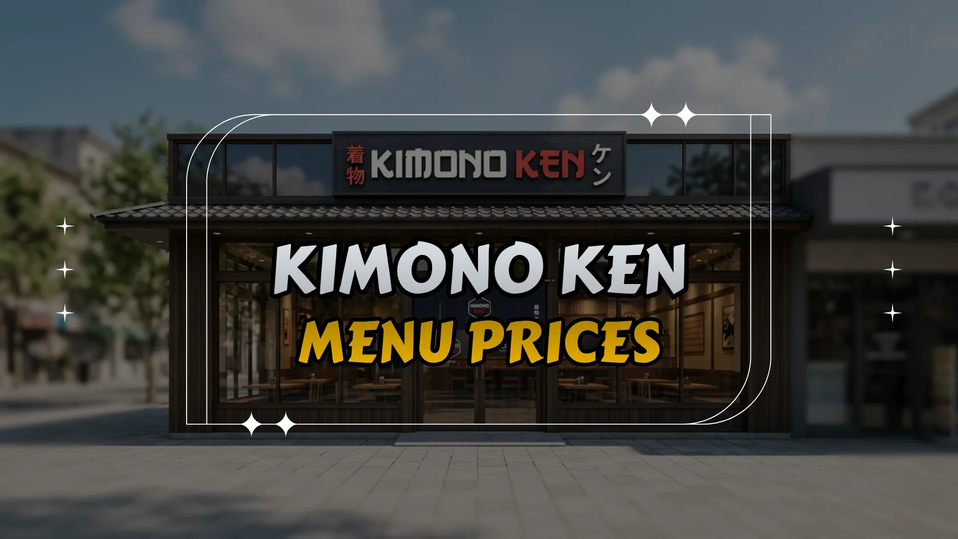 Kimono Ken Menu Prices