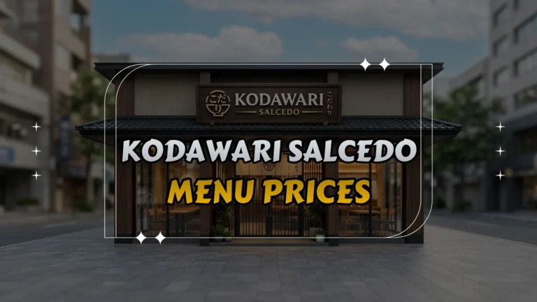 Kodawari Salcedo Menu Prices