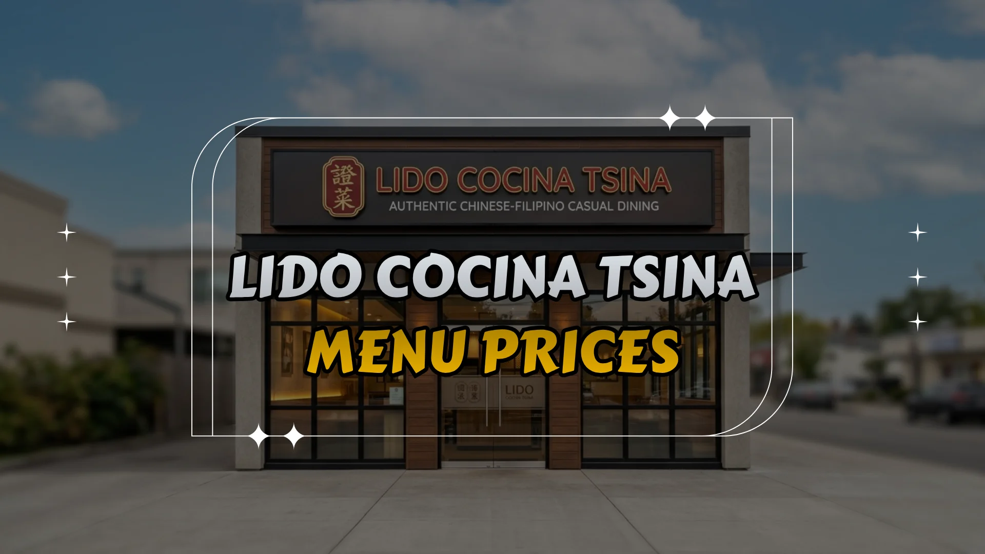 Lido Cocina Tsina Menu Prices