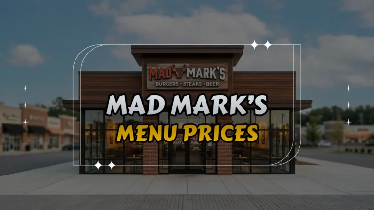 Mad Mark’s Menu Prices
