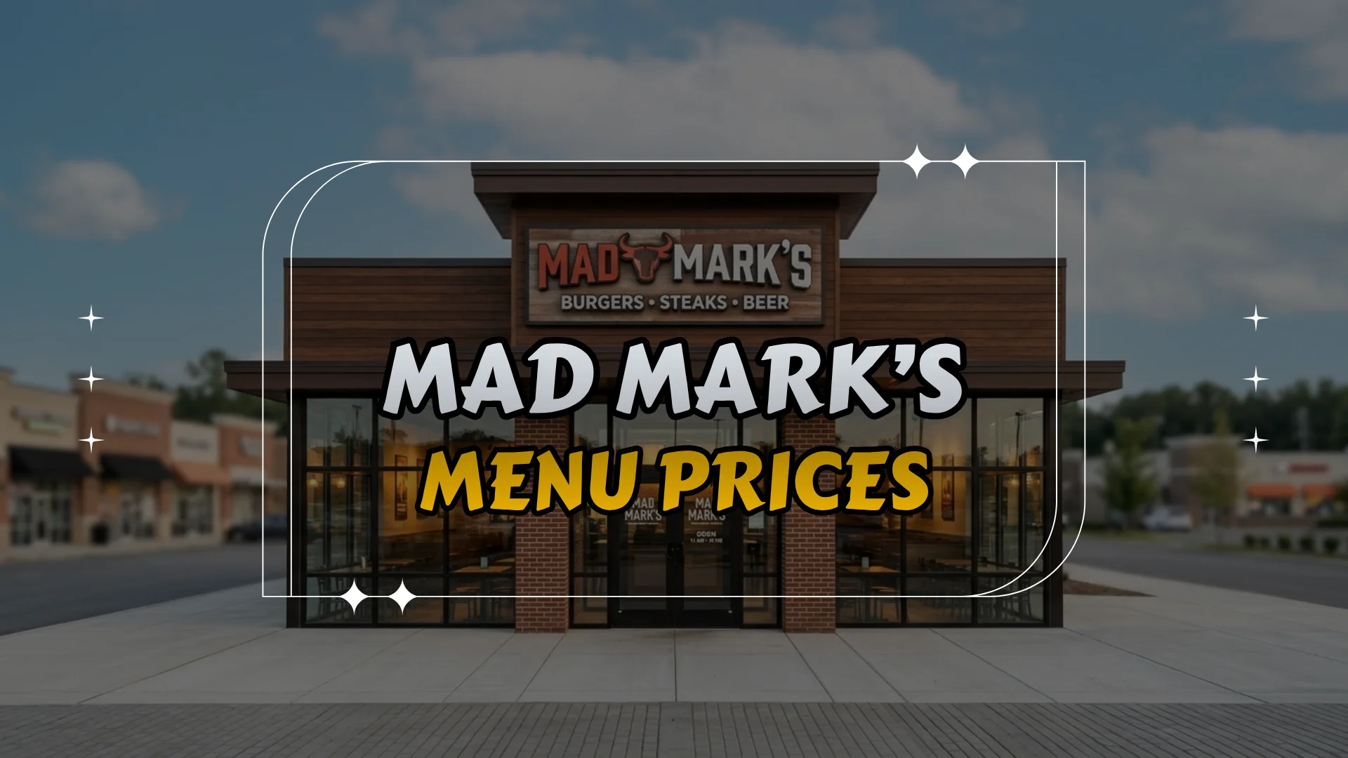 Mad Mark’s Menu Prices