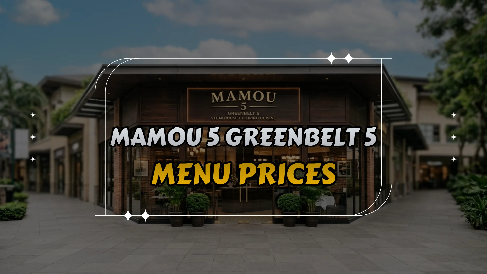 Mamou 5 Greenbelt 5 Menu Prices