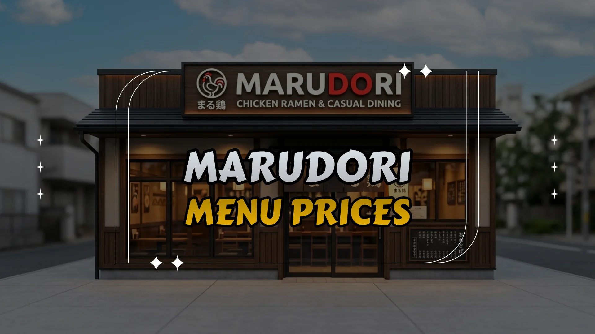 Marudori Menu Prices