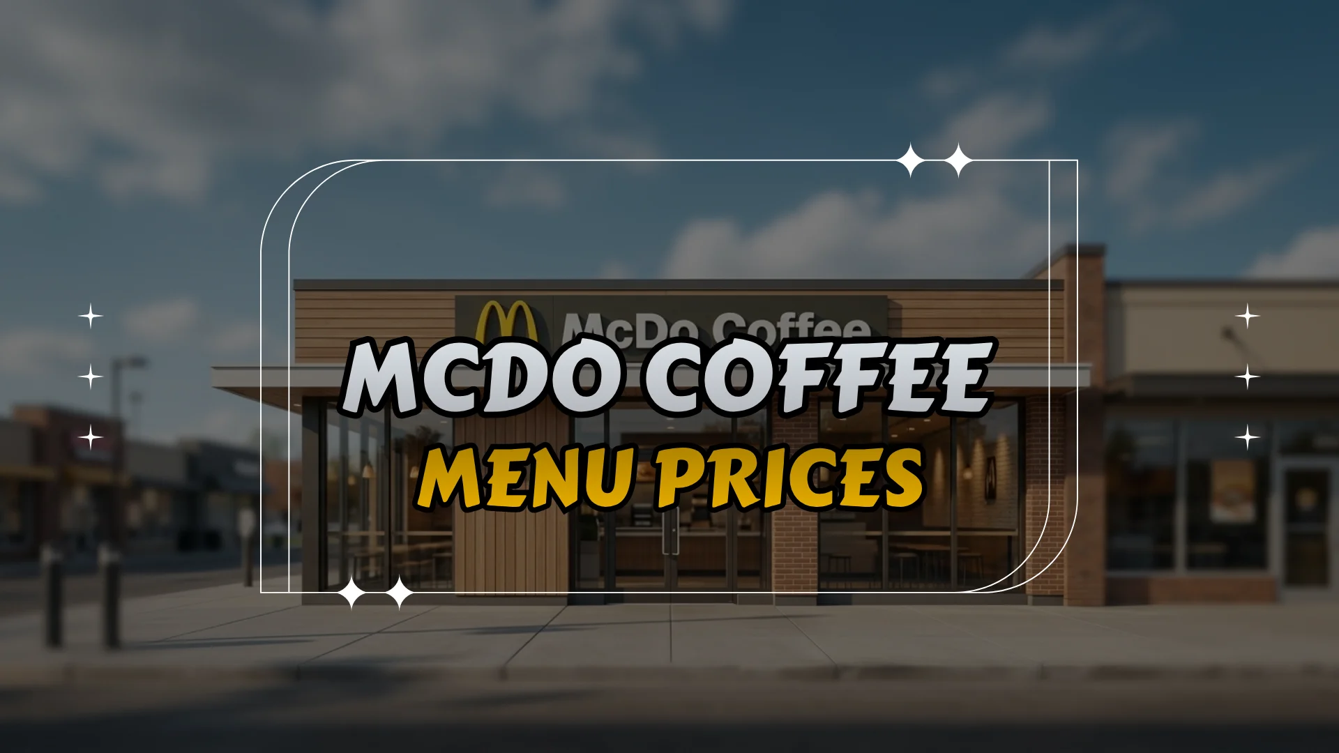 McDo Coffee Menu Prices