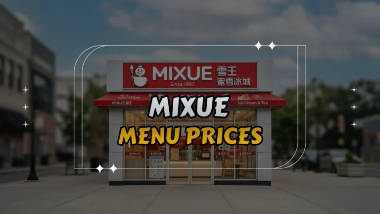 Mixue Menu Prices