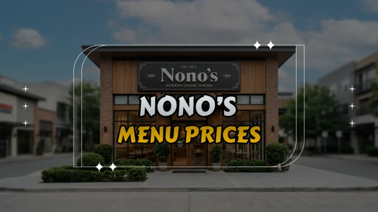 Nono’s Menu Prices