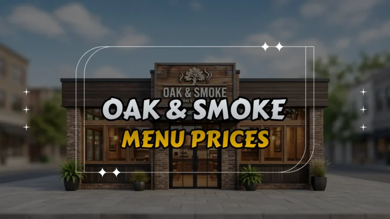 Oak & Smoke Menu Prices
