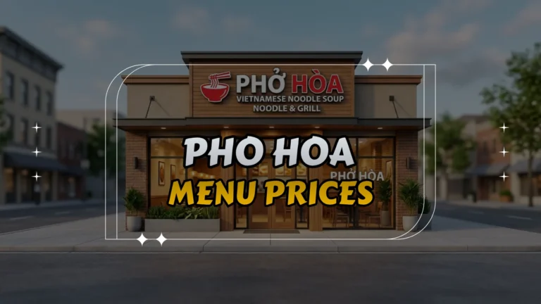 Pho Hoa Menu Prices